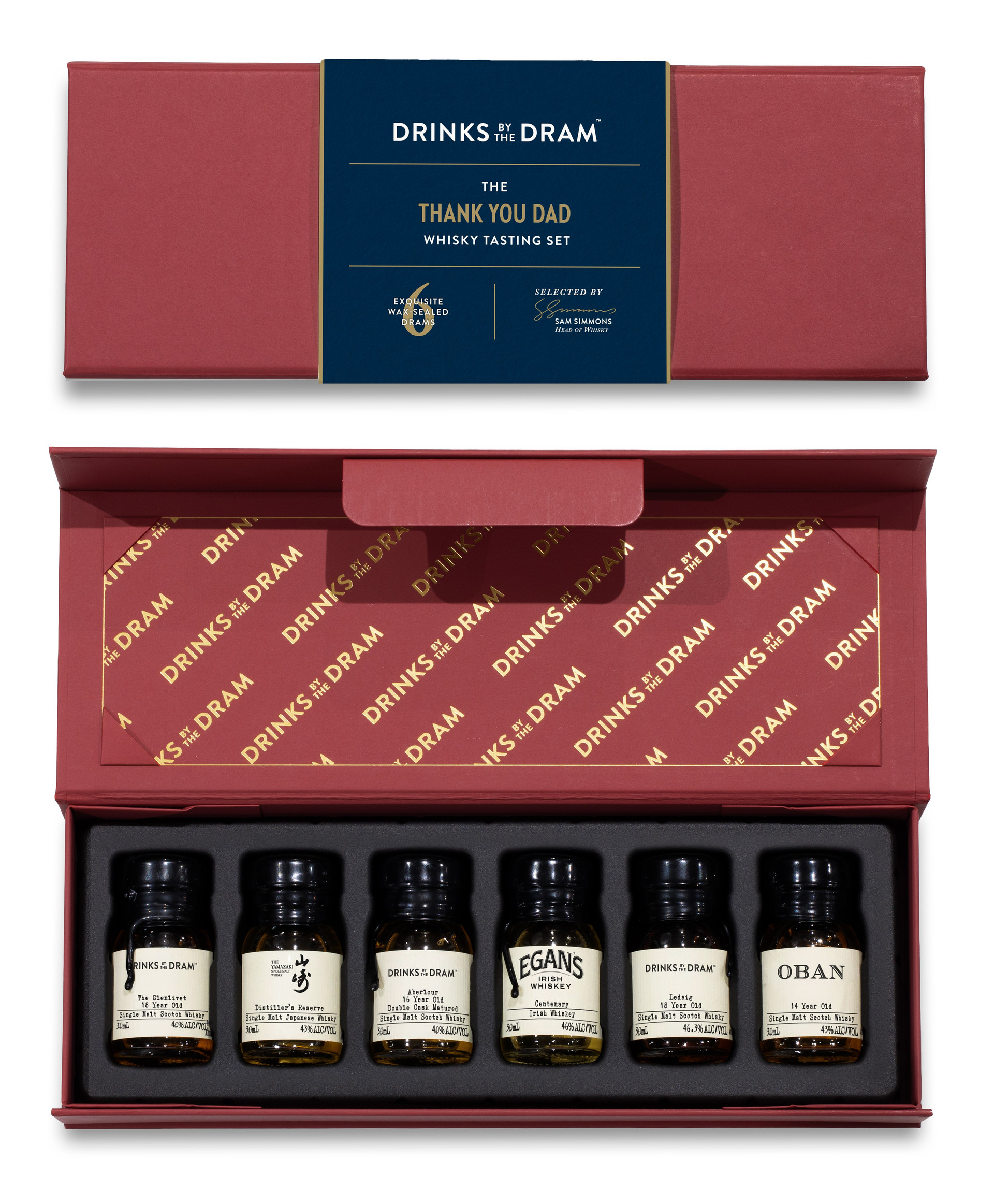 Thank You Dad Premium Whisky Tasting Set Red