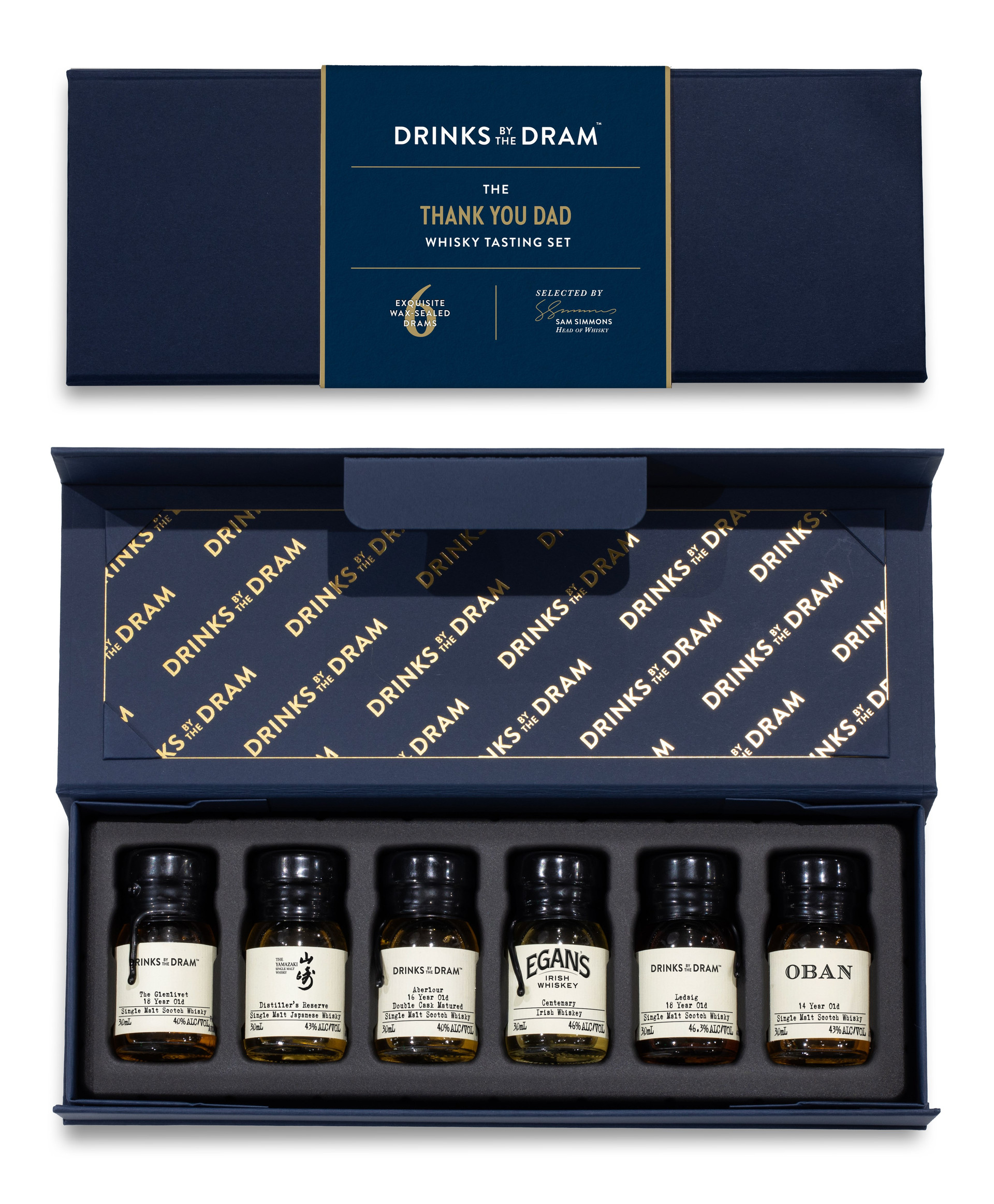 Thank You Dad Premium Whisky Tasting Set Blue