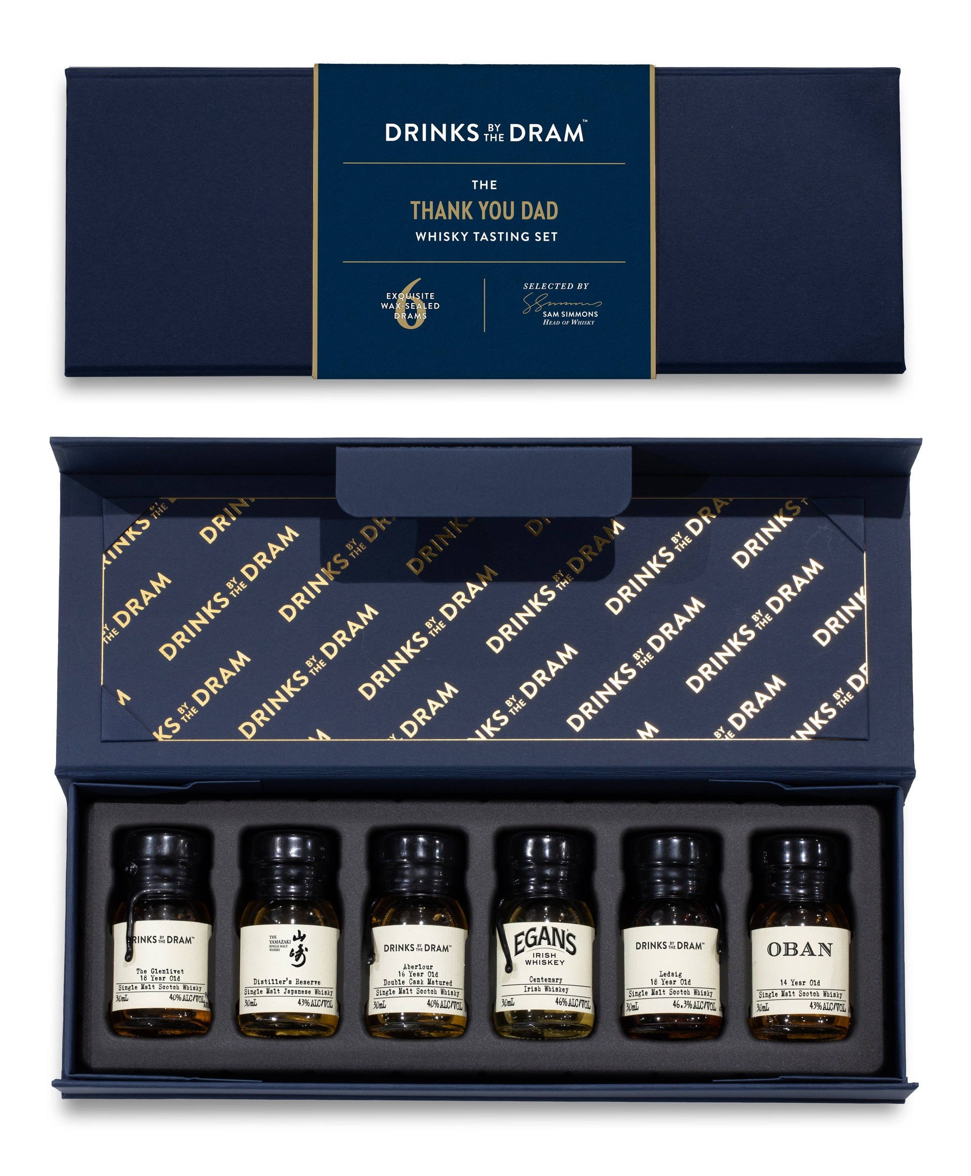 Thank You Dad Premium Whisky Tasting Set Blue