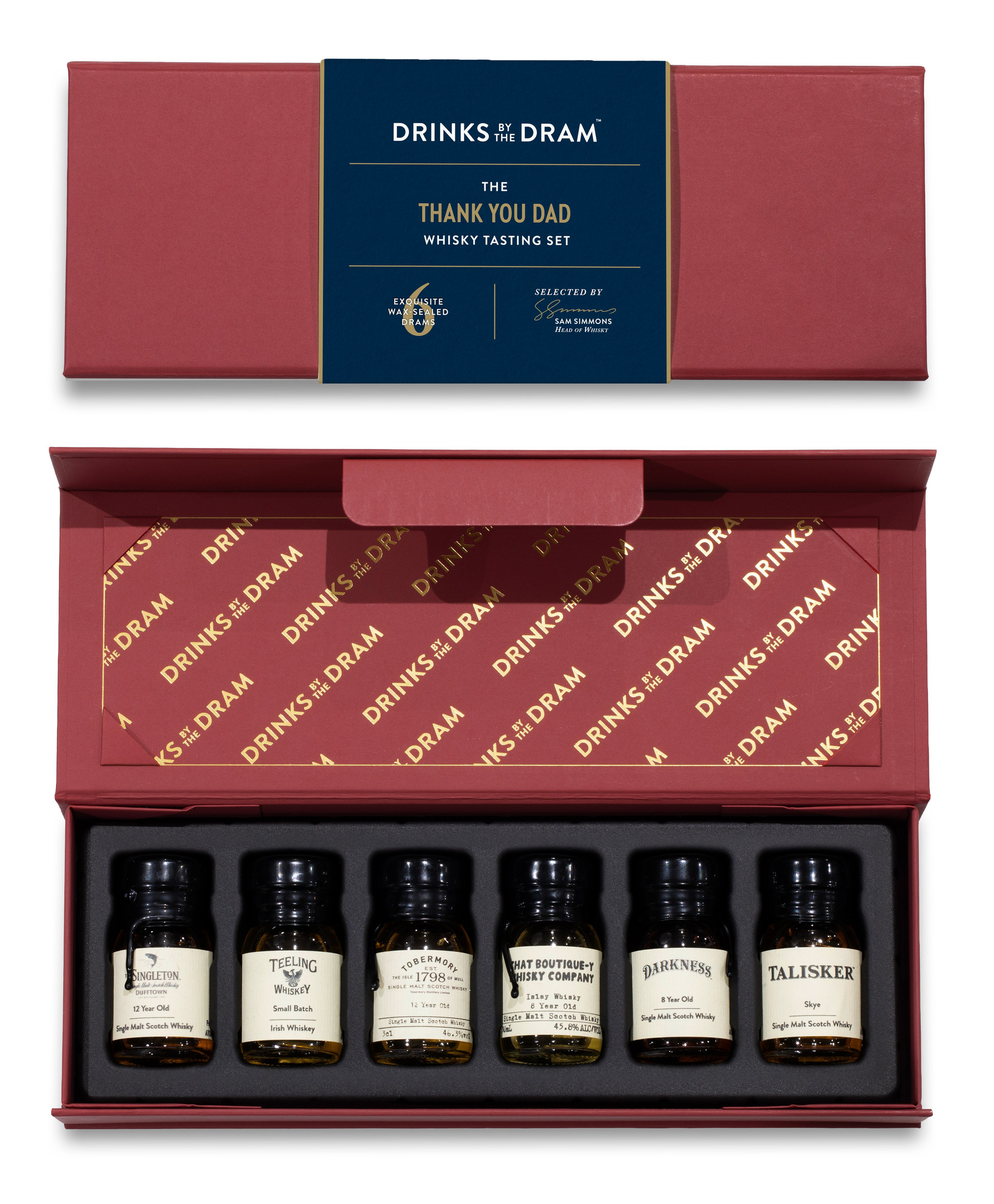 Thank You Dad Whisky Tasting Set Red