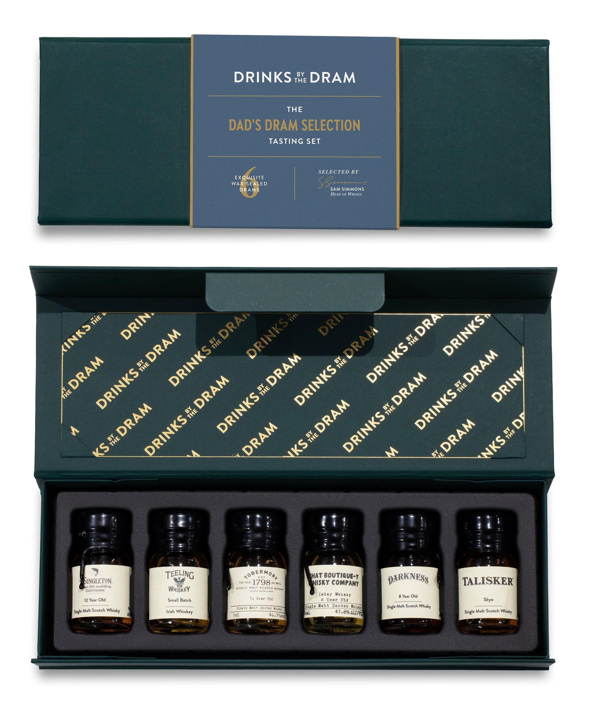Dad's Dram Selection Whisky Tasting Set Green