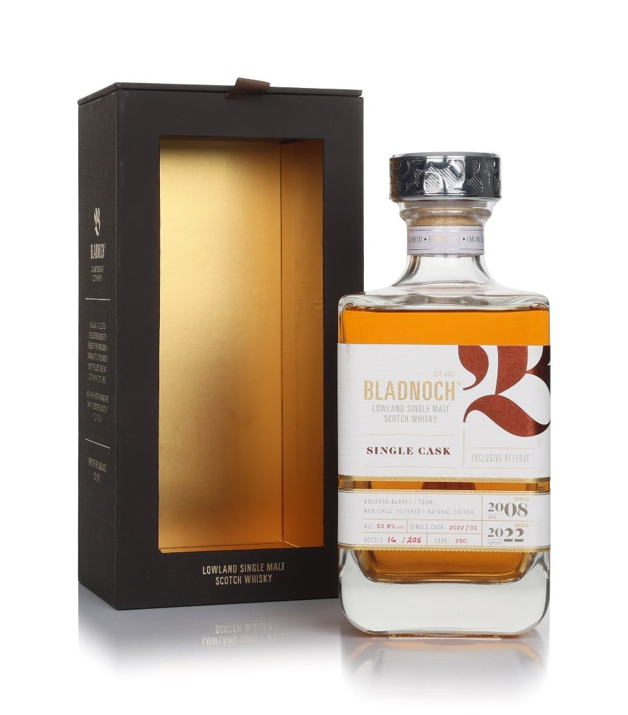 Bladnoch 13 Year Old 2008 (cask 250) - Bourbon Barrel 70cl