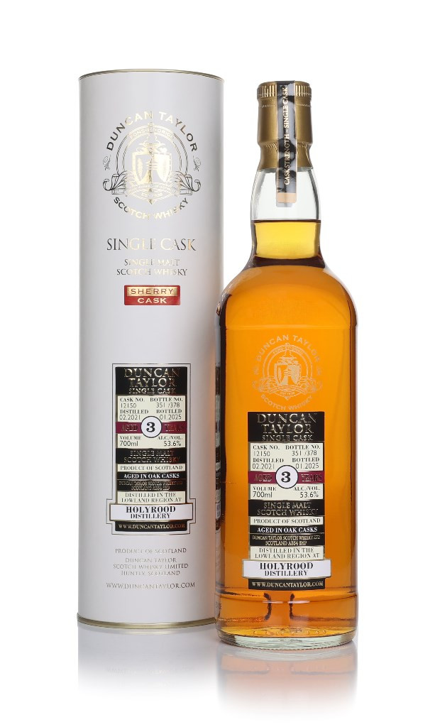Holyrood 3 Year Old 2021 (cask 12150) - Single Cask (Duncan Taylor)