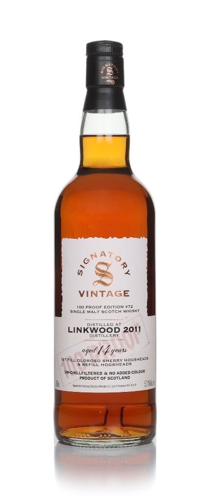 Linkwood 14 Year Old 2011 - 100 Proof Edition #72 (Signatory) 70cl