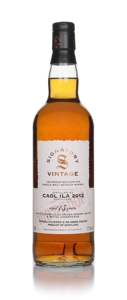 Caol Ila 13 Year Old 2012 - 100 Proof Edition #70 (Signatory) 70cl