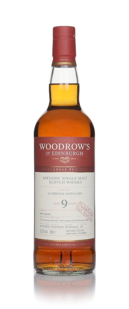 Auchroisk 9 Year Old 2016 (cask 807630A-B) - Woodrow's of Edinburgh 70cl
