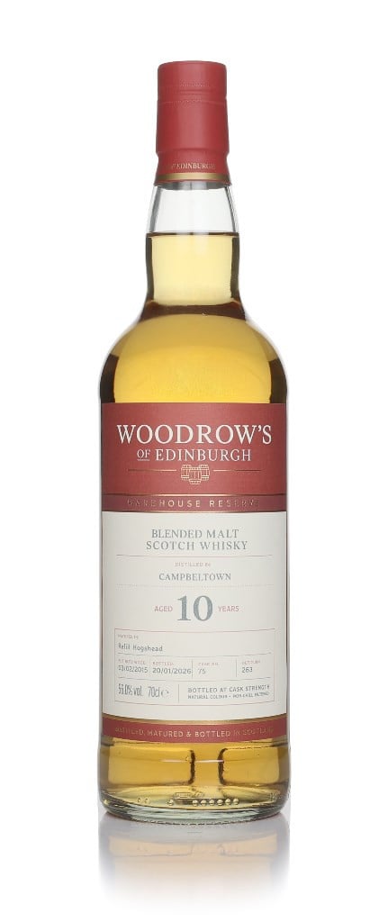 Campbeltown 10 Year Old 2015 (cask 75) - Woodrow's of Edinburgh 70cl