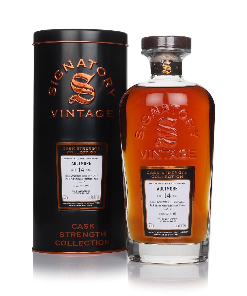 Aultmore 14 Year Old 2011 (cask 9) - Cask Strength Collection (Signatory) 70cl
