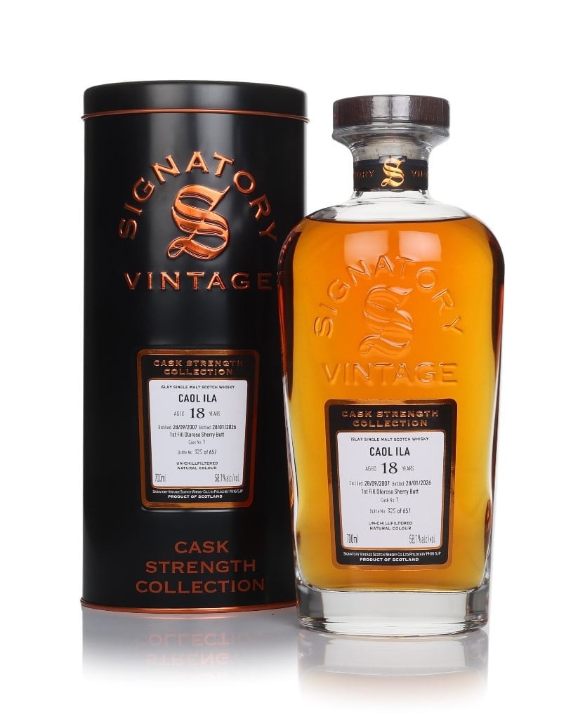 Caol Ila 18 Year Old 2007 (cask 1) - Cask Strength Collection (Signatory)