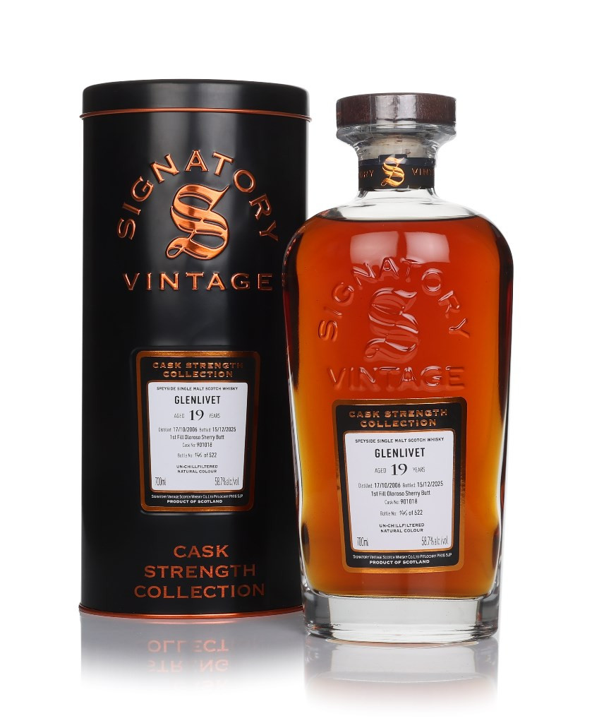Glenlivet 19 Year Old 2006 (cask 901018) - Cask Strength Collection (Signatory) 70cl