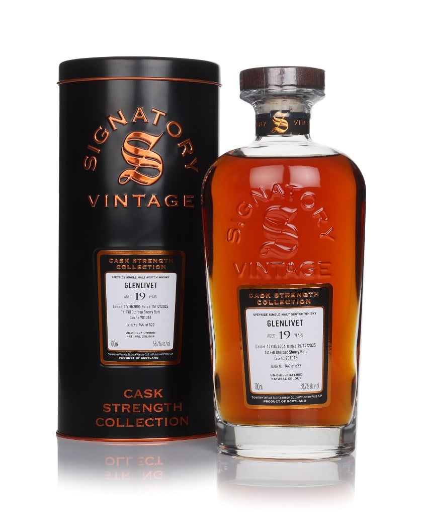 Glenlivet 19 Year Old 2006 (cask 901018) - Cask Strength Collection (Signatory) 70cl
