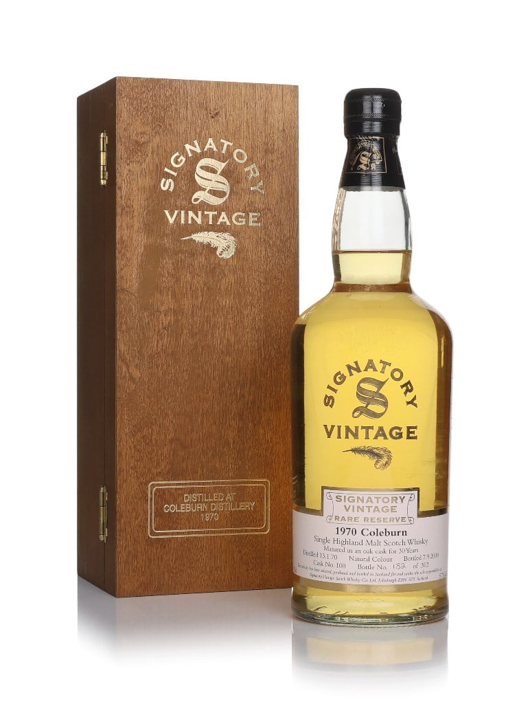 Coleburn 30 Year Old 1970 (cask 100) - Signatory Vintage Rare Reserve 70cl