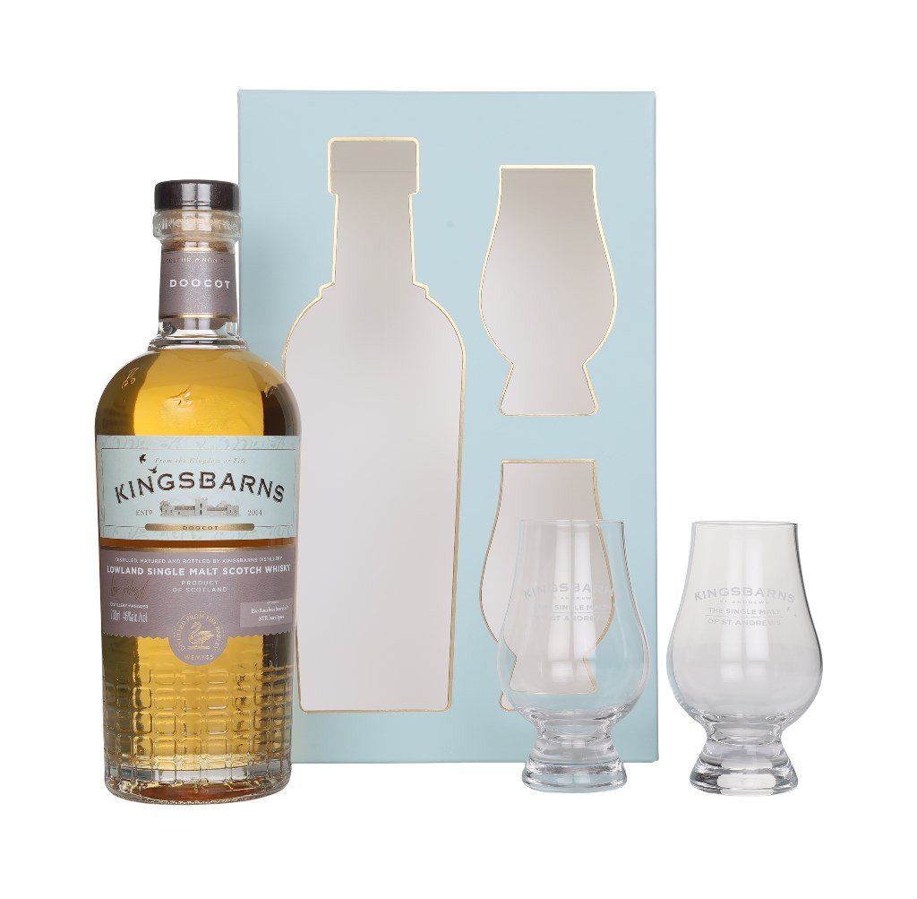 Kingsbarns Doocot Gift Set with 2x Glencairn Glasses 70cl