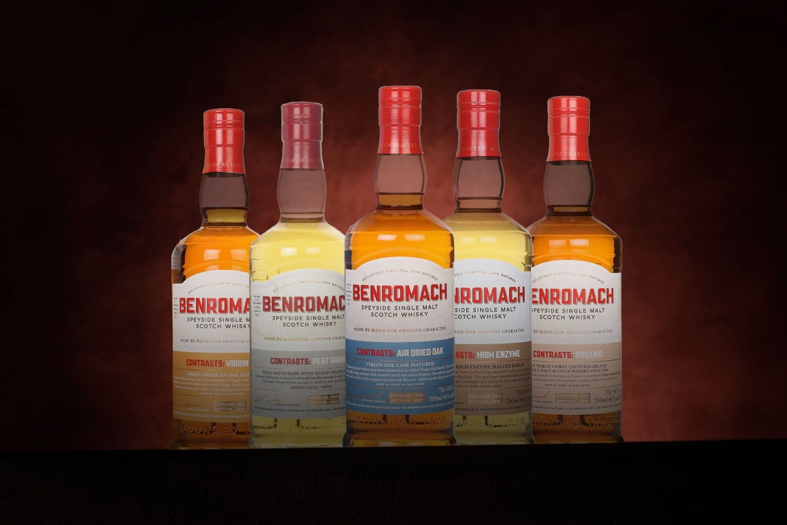 *COMPETITION* Benromach Contrasts Whisky Collection (5) Ticket 70cl