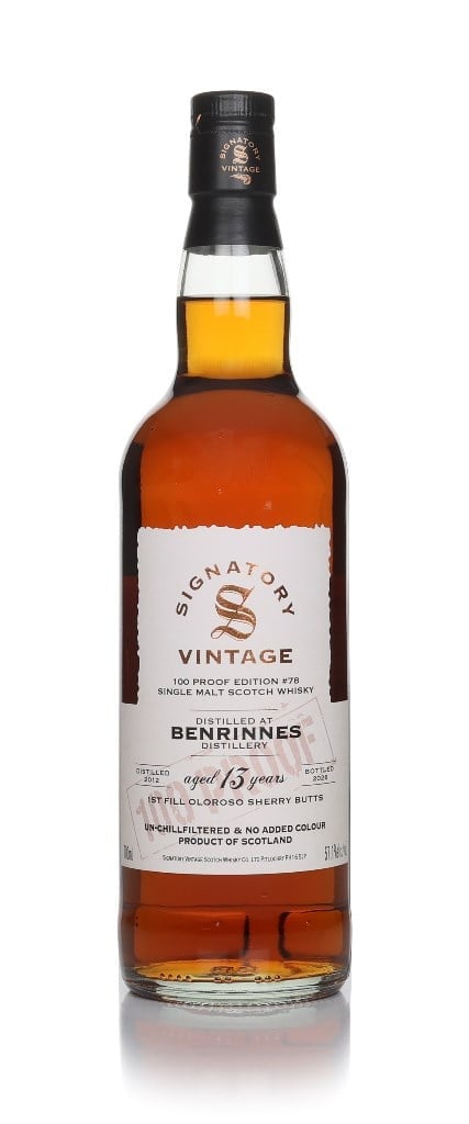 Benrinnes 13 Year Old 2012 - 100 Proof Edition #78 (Signatory) 70cl