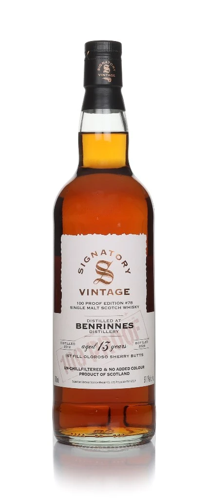 Benrinnes 13 Year Old 2012 - 100 Proof Edition #78 (Signatory)