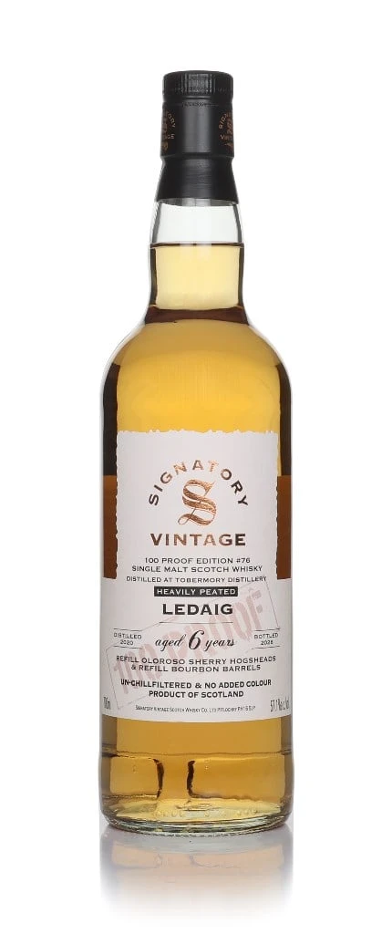 Ledaig 6 Year Old 2020 - 100 Proof Edition #76 (Signatory)