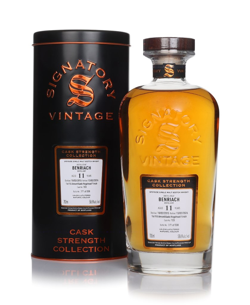 Benriach 11 Year Old 2015 (cask 103) - Cask Strength Collection (Signatory) 70cl
