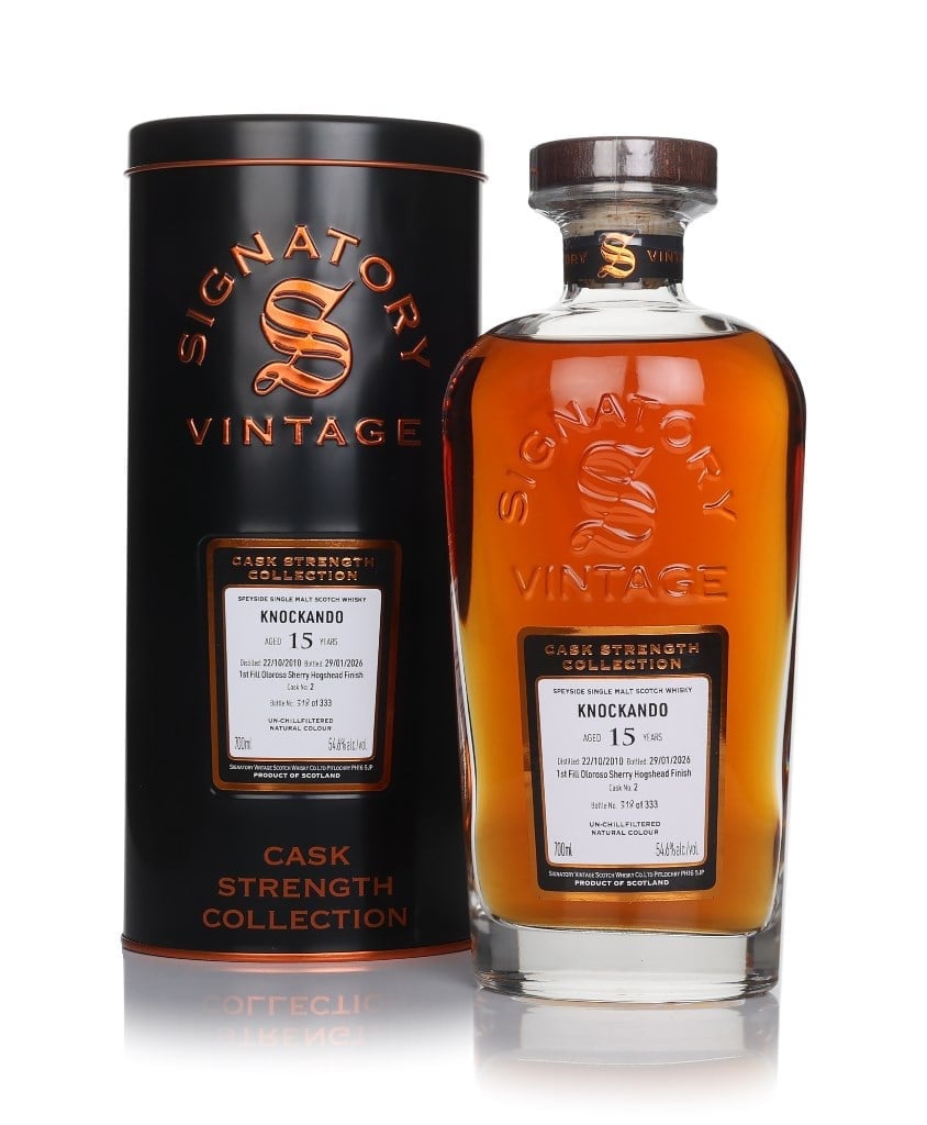 Knockando 15 Year Old 2010 (cask 2) - Cask Strength Collection (Signatory) 70cl