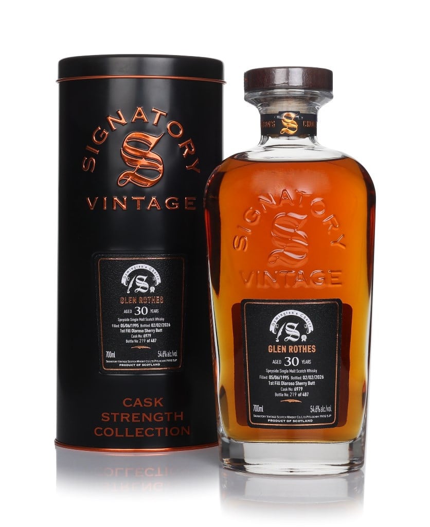 Glenrothes 30 Year Old 1995 (cask 6979) - Cask Strength Collection (Signatory)