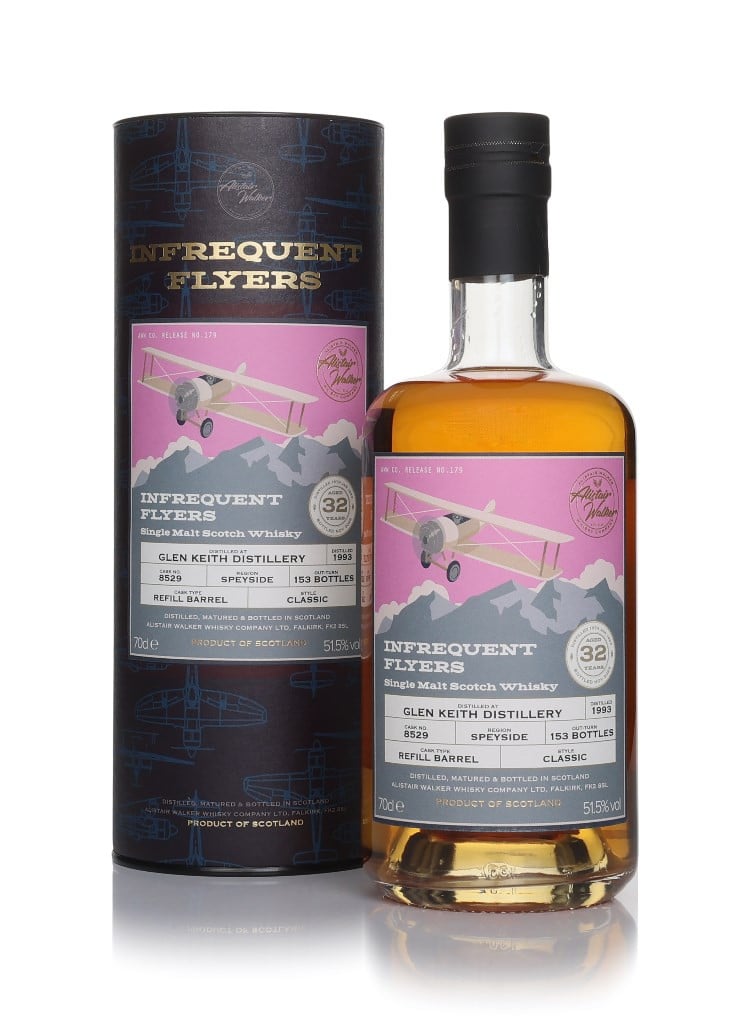 Glen Keith 32 Year Old 1993 (cask 8529) - Infrequent Flyers (Alistair Walker) 70cl