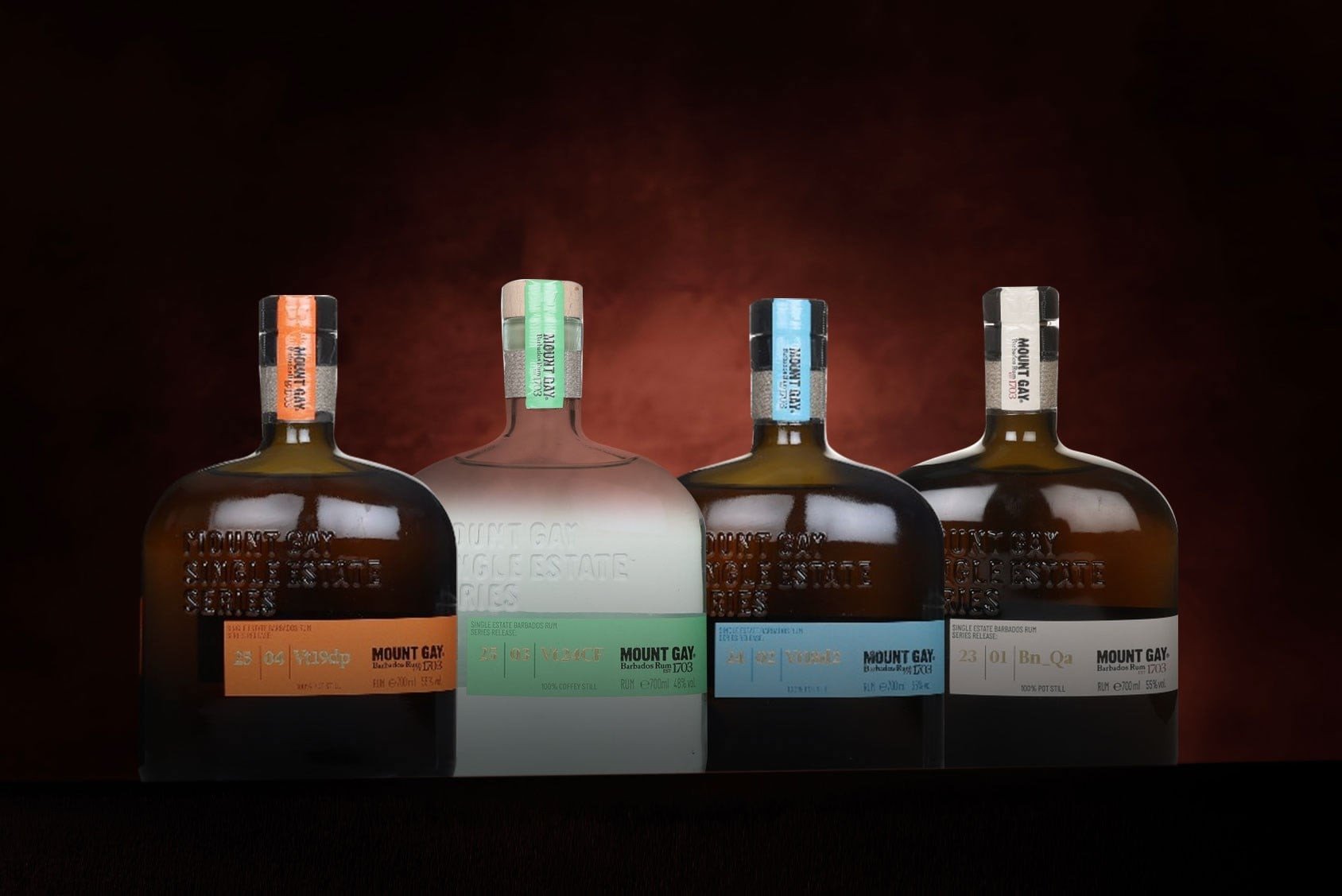 *COMPETITION* Mount Gay Single Estate Rum Collection (4) Ticket 70cl