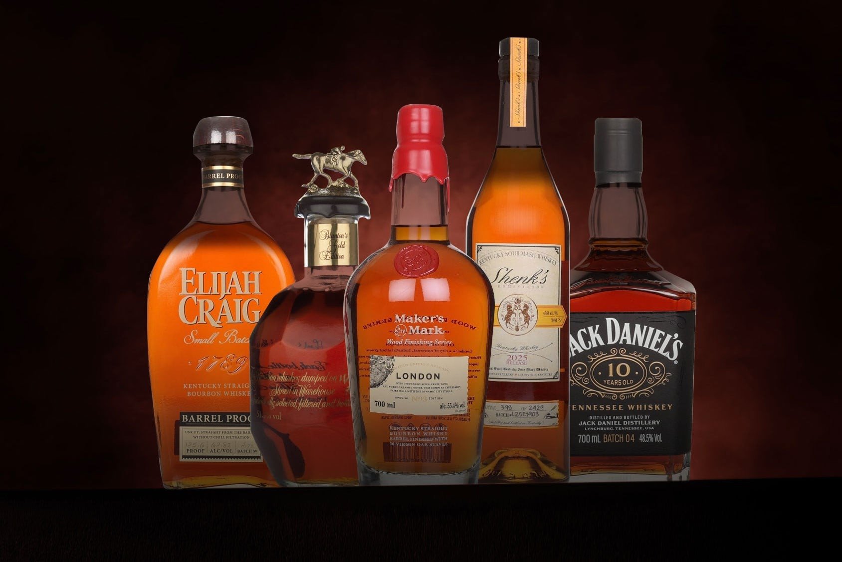 *COMPETITION* Premium American Whiskey Selection (5) Ticket 70cl