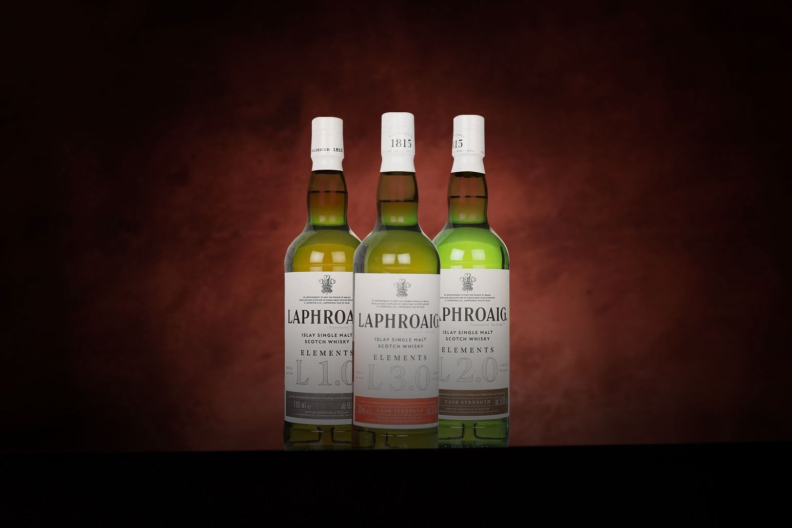 *COMPETITION* Laphroaig Elements Whisky Collection (3) Ticket 70cl
