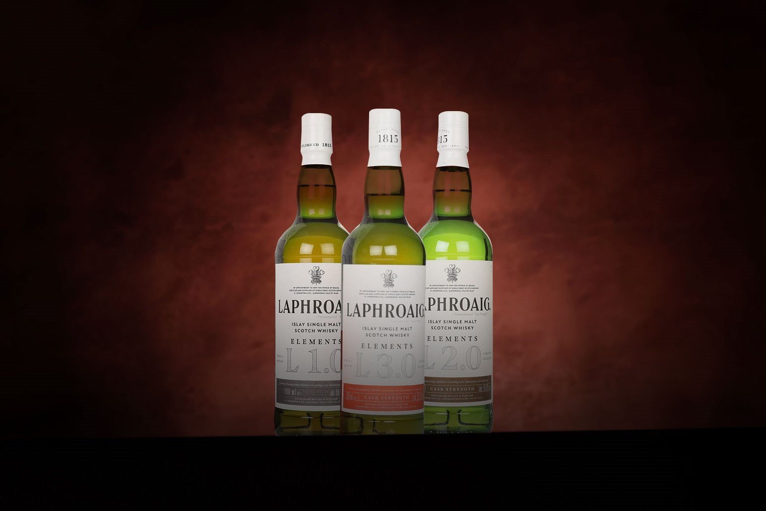 *COMPETITION* Laphroaig Elements Whisky Collection (3) Ticket 70cl
