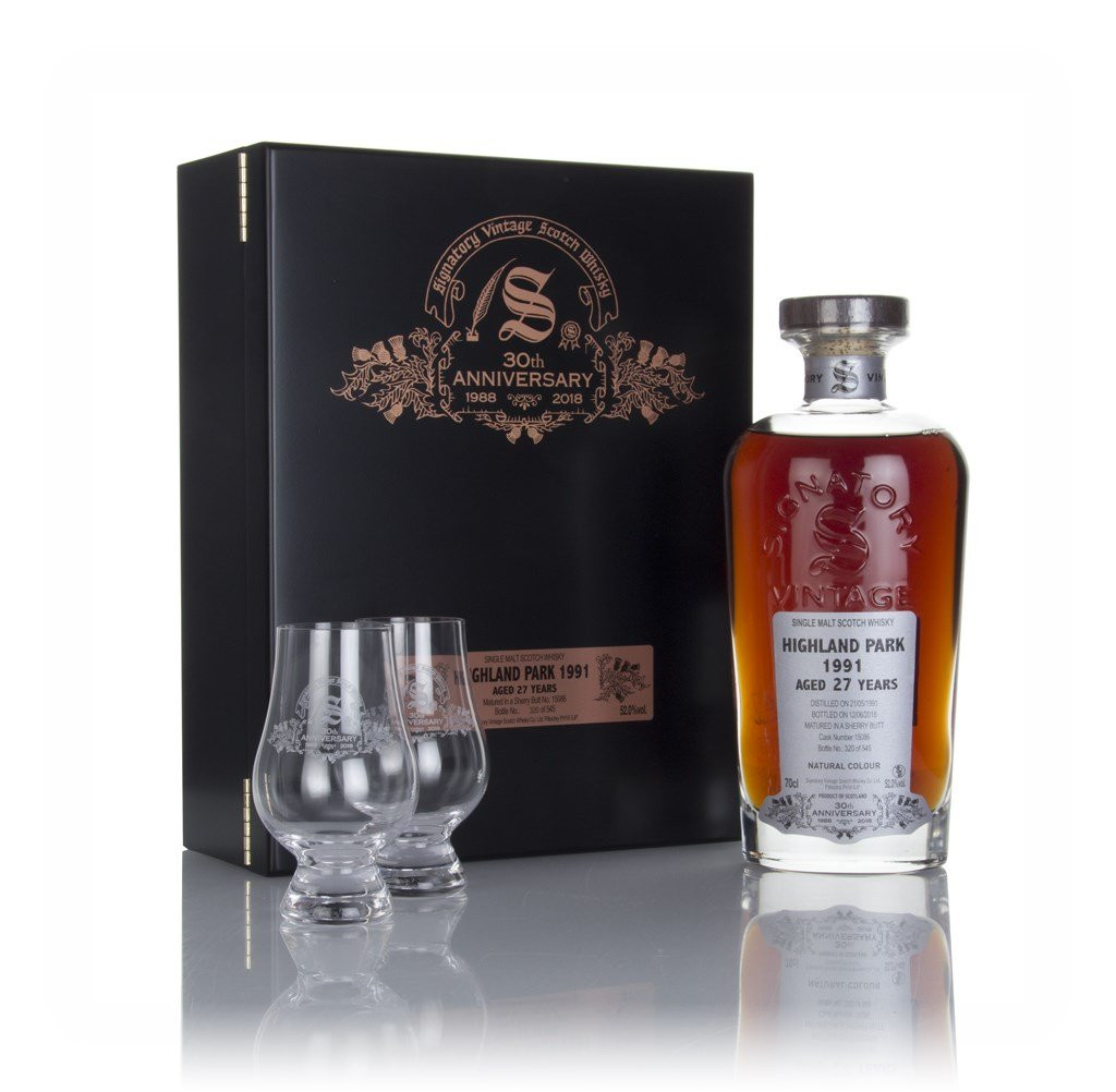 Highland Park 27 Year Old 1991 (cask 15086) - 30th Anniversary Gift Box (Signatory) 70cl
