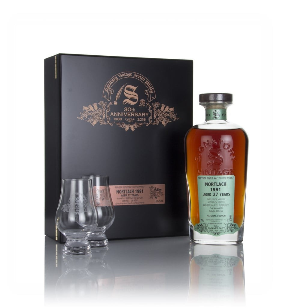 Mortlach 27 Year Old 1991 (cask 4239) - 30th Anniversary Gift Box (Signatory) 70cl