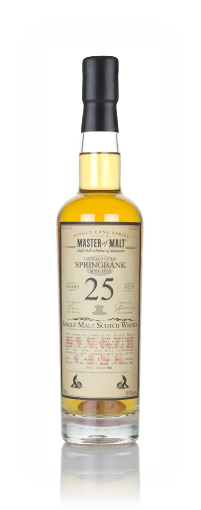 Springbank 25 Year Old 1993 - Single Cask (Master of Malt) 70cl