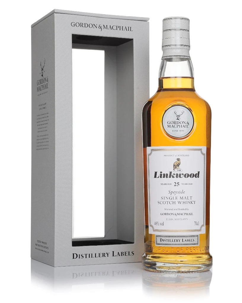 Linkwood 25 Year Old - Distillery Labels (Gordon & MacPhail)