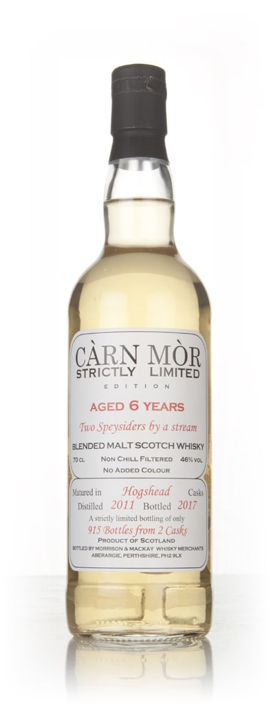 2 Speysiders by a Stream 6 Year Old 2011 -  Strictly Limited (Càrn Mòr) 70cl