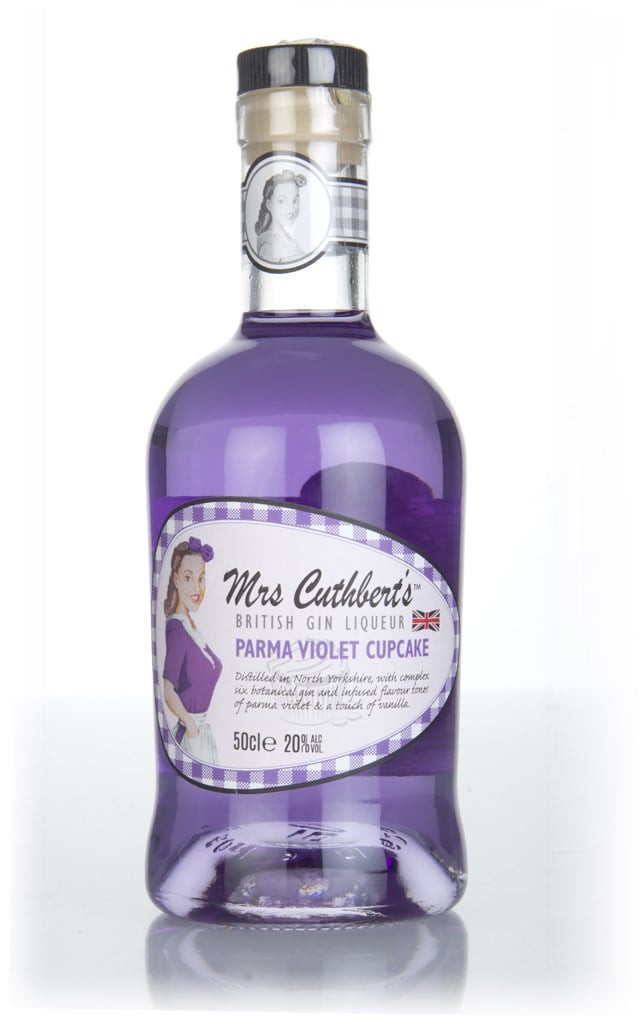 Mrs Cuthbert's Parma Violet Cupcake Gin Liqueur 50cl