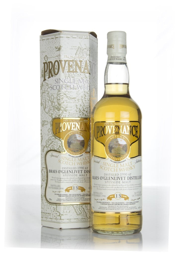 Braes of Glenlivet 13 Year Old 1990 - Provenance (Douglas Laing) 70cl