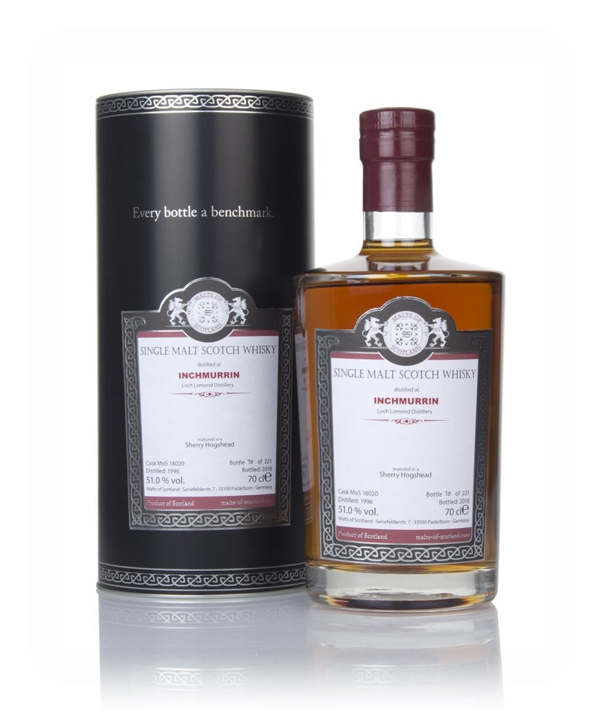 Inchmurrin 1996 (bottled 2018) - Malts of Scotland  70cl