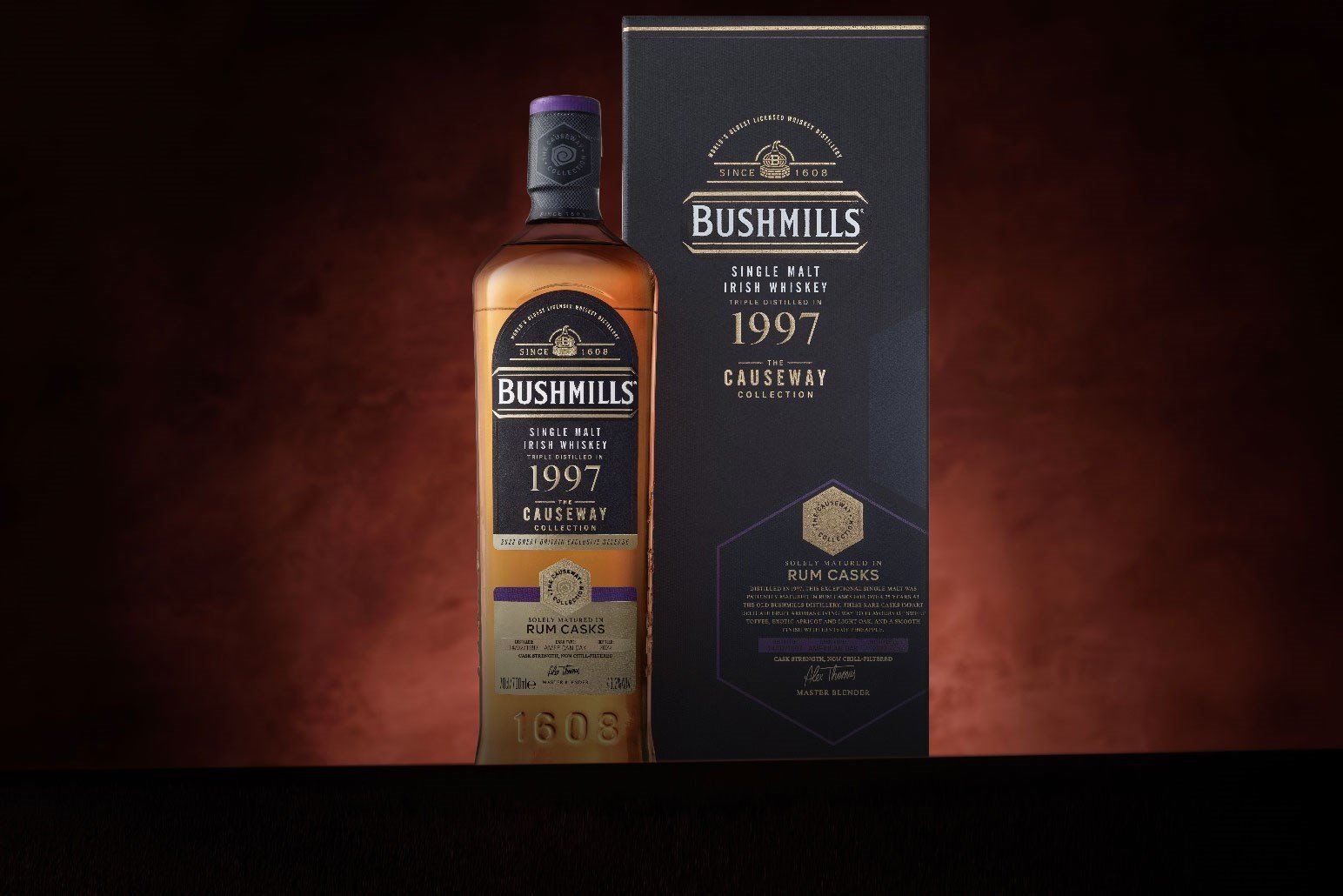 *COMPETITION* Bushmills 1997 (bottled 2022) Rum Cask - The Causeway Collection Whiskey Ticket 70cl