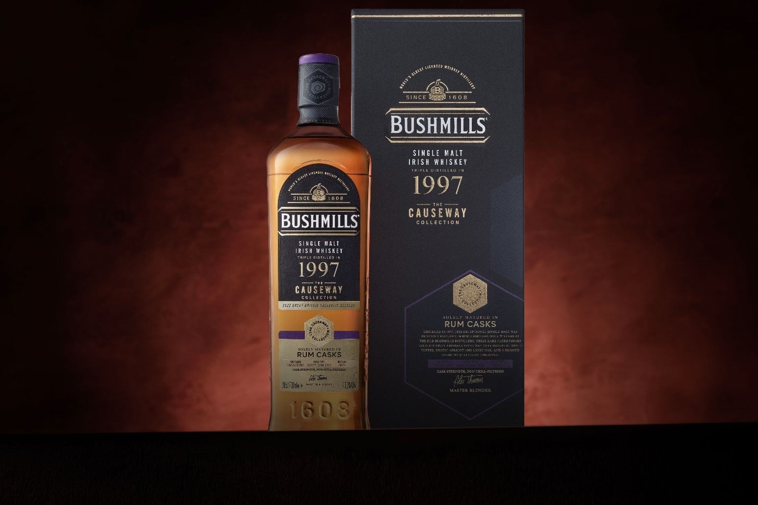 *COMPETITION* Bushmills 1997 (bottled 2022) Rum Cask - The Causeway Collection Whiskey Ticket 70cl