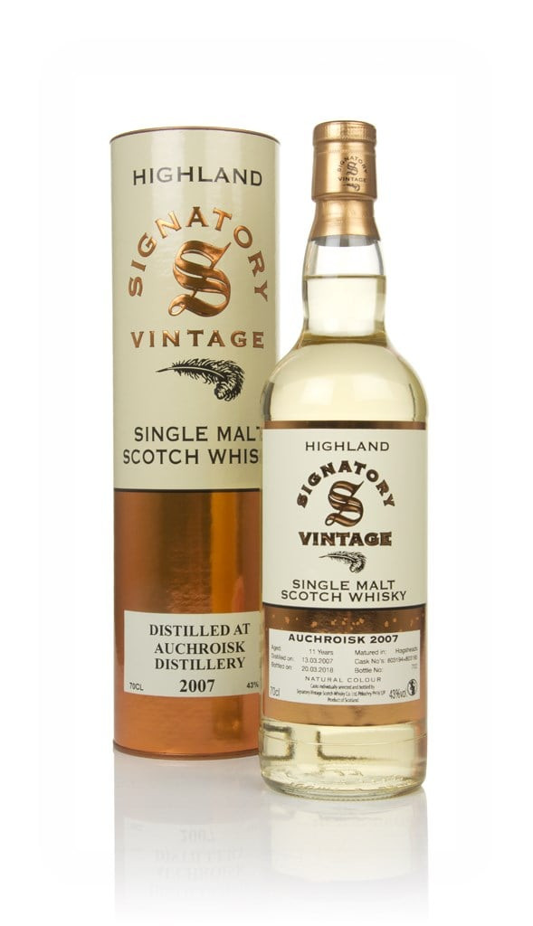 Auchroisk 11 Year Old 2007 (casks 803194 & 803195) - Signatory 70cl