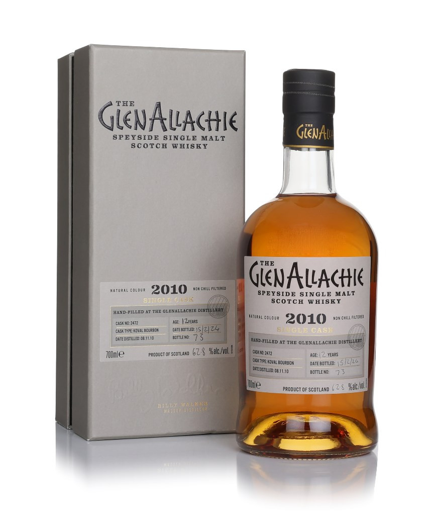 GlenAllachie 8 Year Old Koval Rye Quarter Cask Wood Finish 70cl