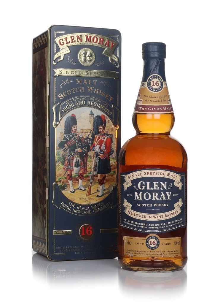 Glen Moray 16 Year Old - Highland Regiments The Black Watch - 1990s 70cl