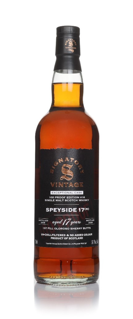 Speyside (M) 17 Year Old 2008 Exceptional Cask - 100 Proof Edition #16 (Signatory)