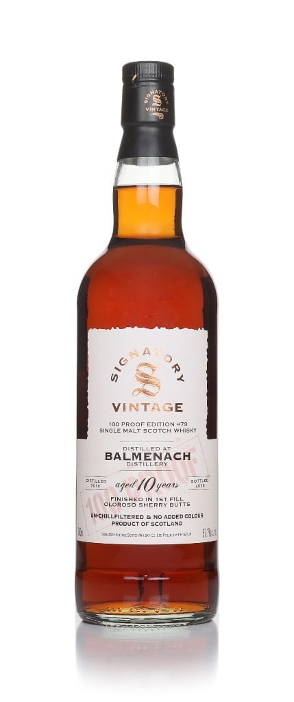 Balmenach 10 Year Old 2016 - 100 Proof Edition #79 (Signatory)