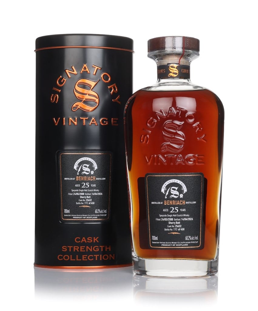 Benriach 25 Year Old 2000 (cask 25632) - Cask Strength Collection (Signatory) 70cl