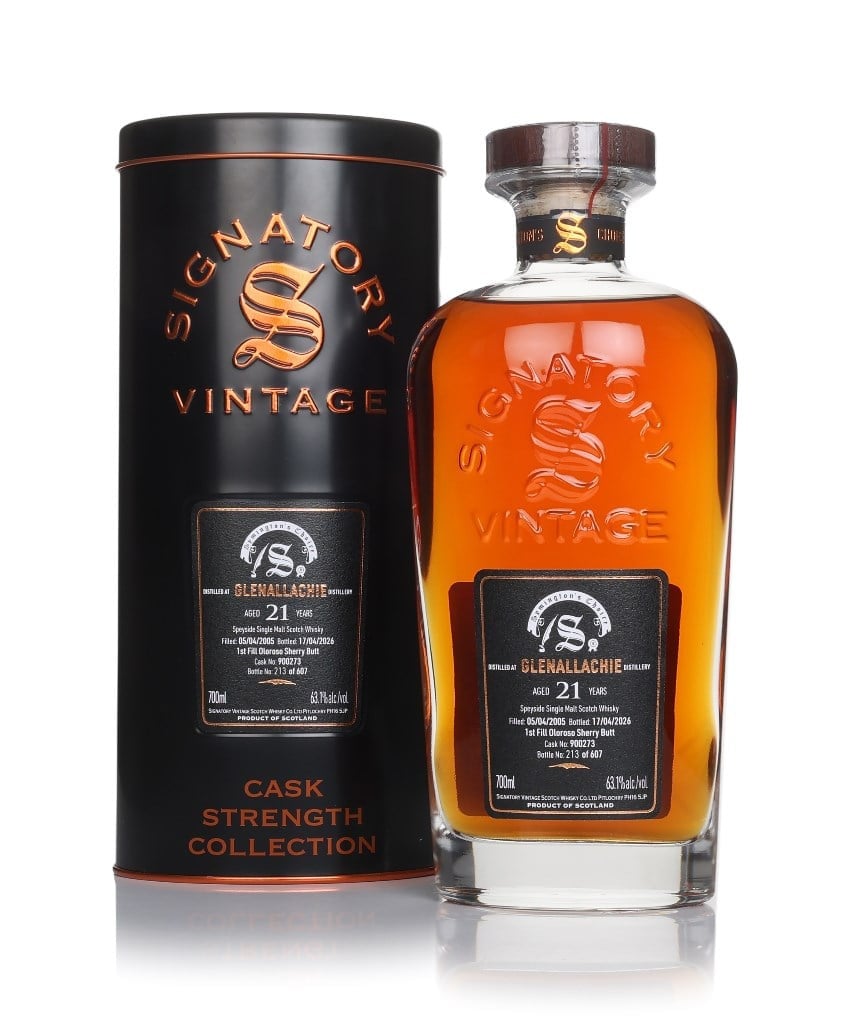GlenAllachie 21 Year Old 2005 (cask 900273) - Cask Strength Collection (Signatory) 70cl