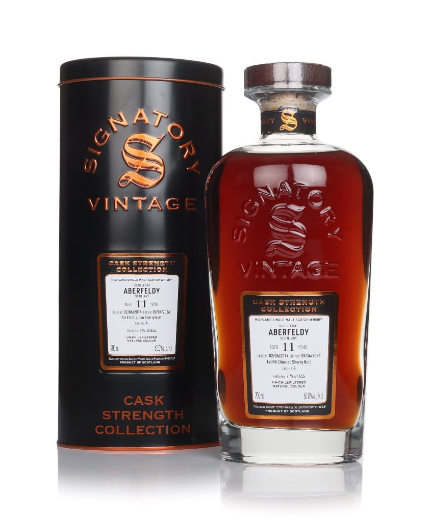 Aberfeldy 11 Year Old 2014 (cask 4) - Cask Strength Collection (Signatory) 70cl
