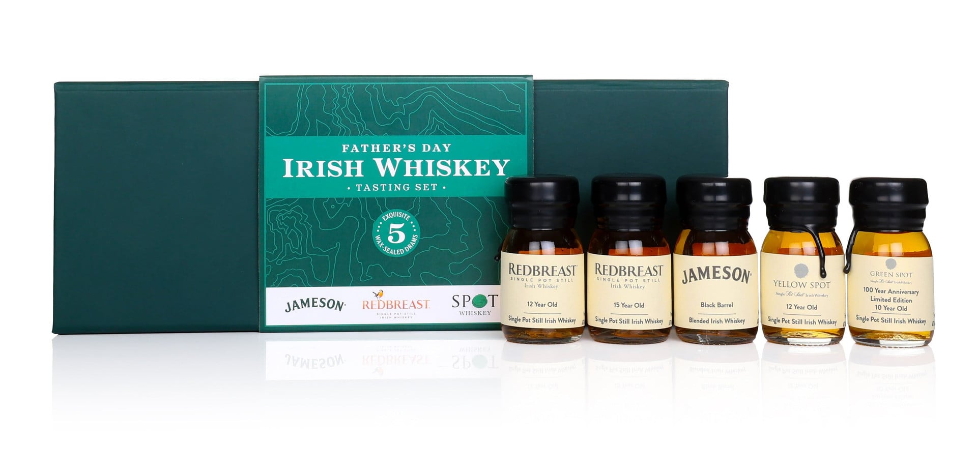 Father's Day Premium Irish Whiskey Tasting Set 5 x 3cl