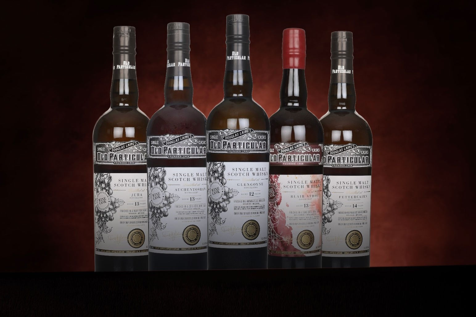 *COMPETITION* Douglas Laing Old Particular Wine Cask Finished Whisky Collection (5) Ticket 70cl