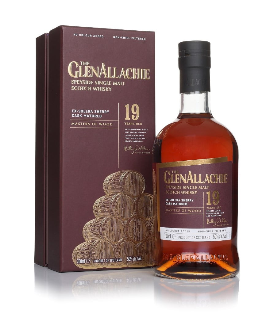 GlenAllachie 19 Year Old Ex-Solera Sherry Cask Matured - Masters Of Wood Collection 70cl